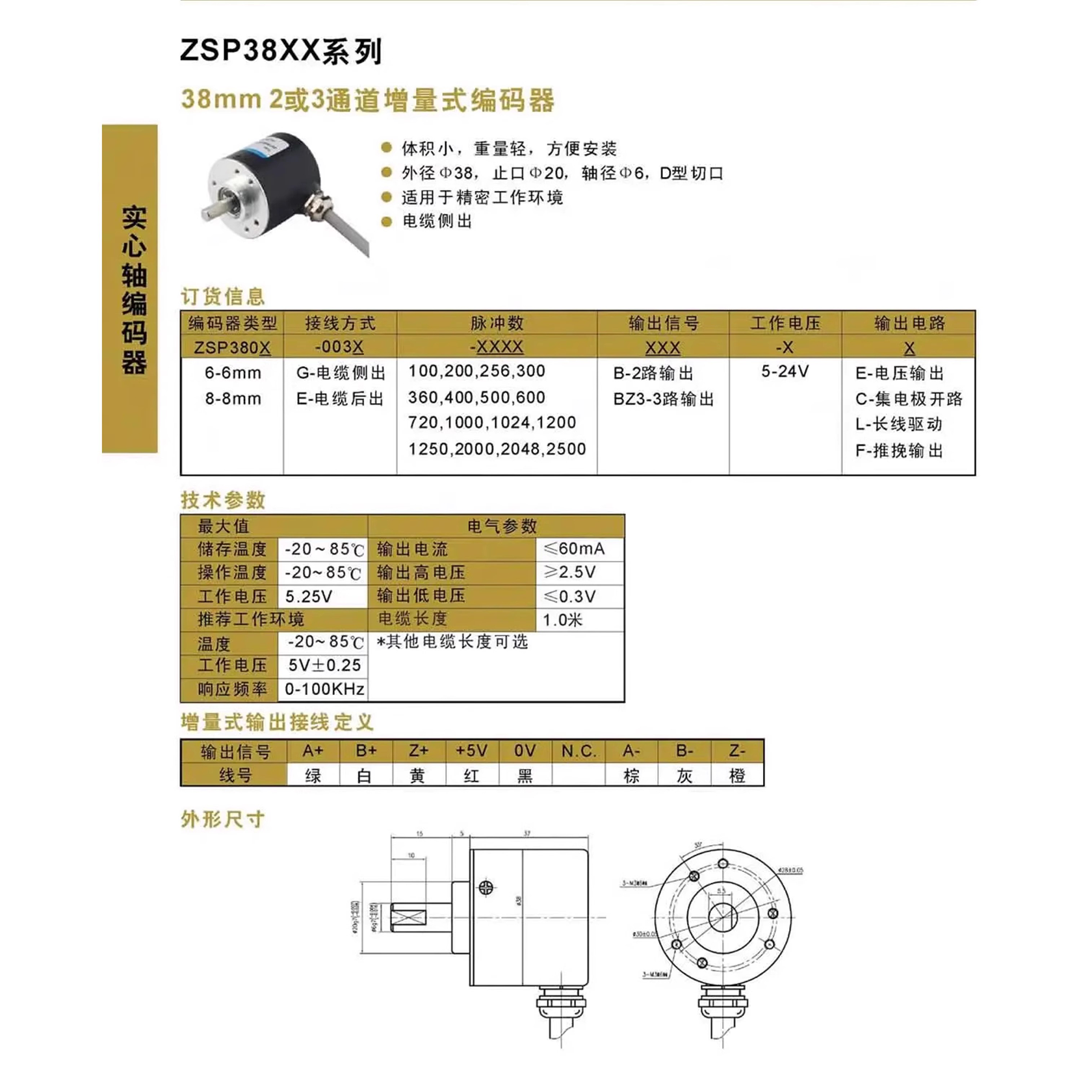 瑞普型编码器ZSP3806-003G-1000BZ3-5-24F 1024B增量式旋转,淘宝优惠券,粉丝福利购,淘宝优惠卷