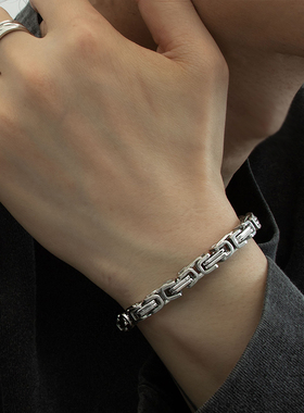 男钛钢小众设计明星同款手链手饰