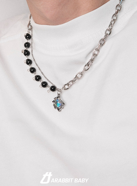 项链男士吊坠毛衣链新款2024爆款秋冬大气高档小众轻奢女生高级感