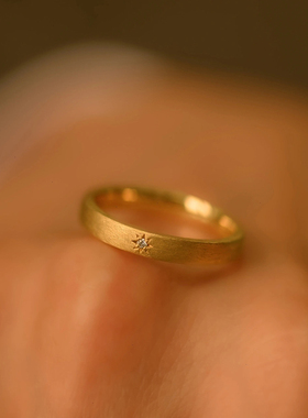 原创水星记戒指女情侣一对时尚个性简约小众设计高级感男