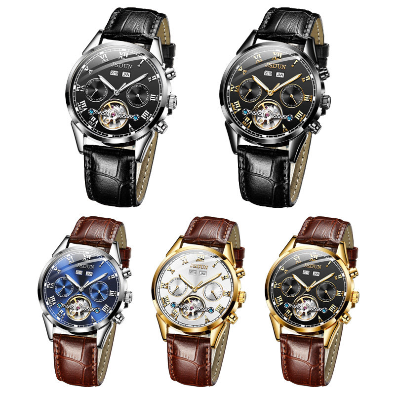 瑞士正品名牌男士十大镂空机械表 苏馥吉国产腕表