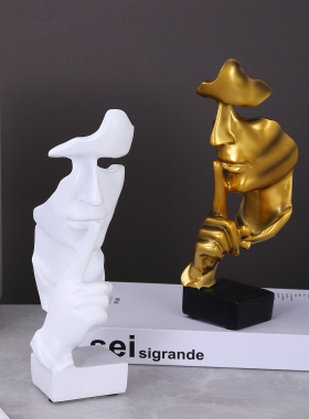 新款简约现代人物造型树脂摆件