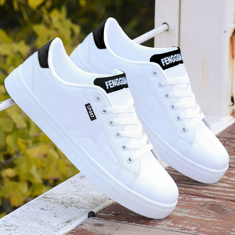 男鞋春季2025新款潮牌小白潮鞋男士休闲工作靴青少年潮流百搭板鞋