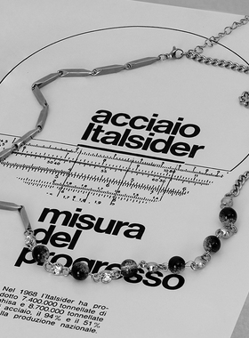 项链轻奢小众男女ins嘻哈毛衣