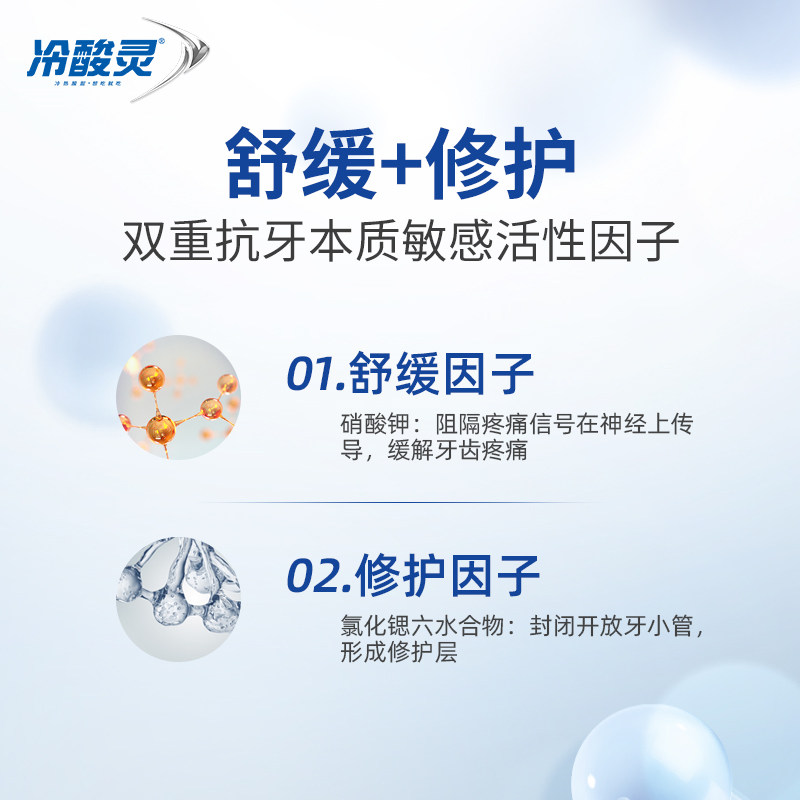 冷酸灵专研抗敏感牙齿修护益生菌 滕润家居牙膏