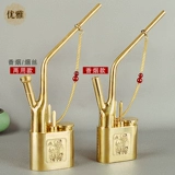 Элегантный медный старомодный кальян, ретро мундштук