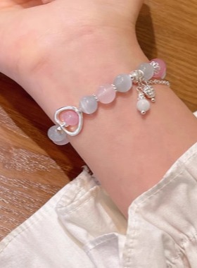 气质甜美猫眼石串珠手链