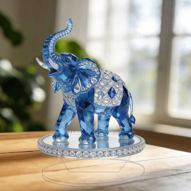 水晶骏马摆件八方来财立牌电脑办公室工位学生装饰品逼真,淘宝优惠券,粉丝福利购,淘宝优惠卷