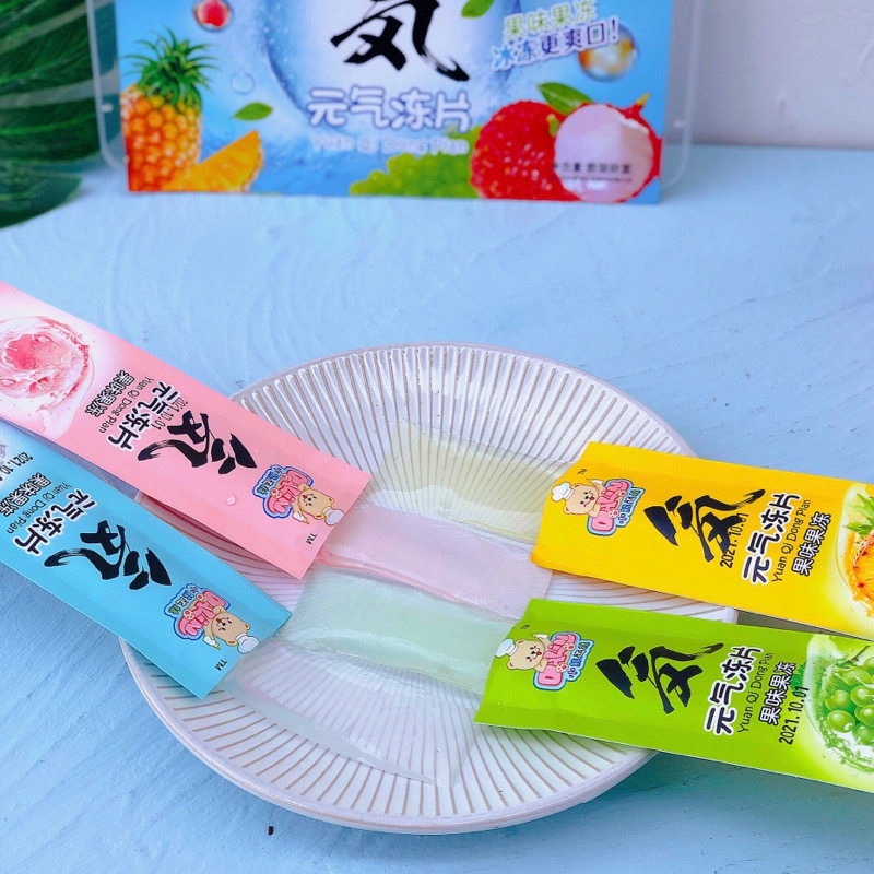 小熊达林元气冻片0卡0脂0热量魔芋蒟蒻零食果冻布丁手撕果板果味_虎窝淘