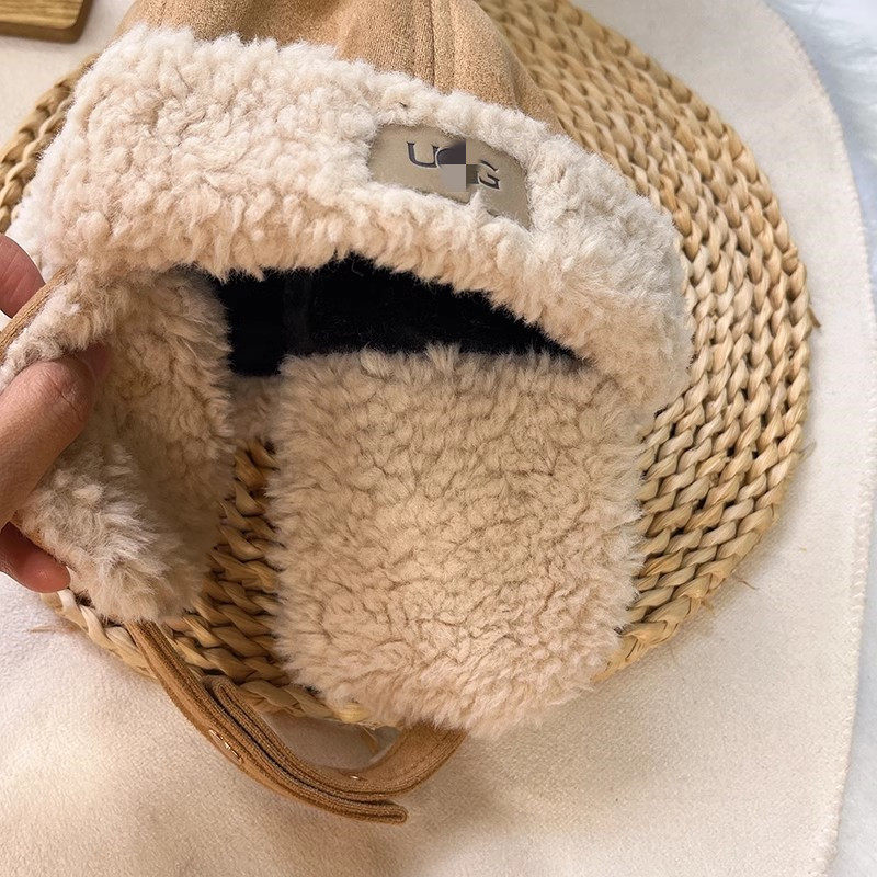 冬季新款优gg儿童雷锋帽子男女童防风护耳宝宝婴儿帽围巾围脖套装