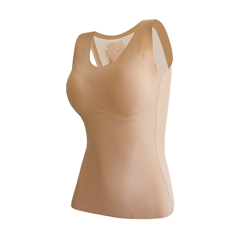 美宅保暖背心女士带胸垫2025新款秋冬内搭打底衫无痕美体塑身马甲,淘宝优惠券,粉丝福利购,淘宝优惠卷