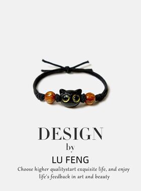 可爱小猫咪扎头发圈网红小皮筋ins风高颜值发绳送闺蜜手链两用