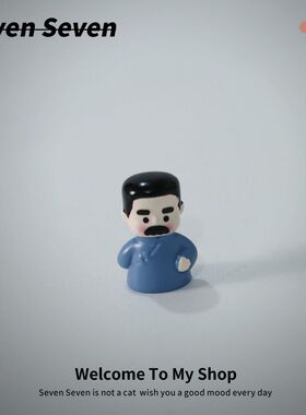 奇奇怪怪的小玩意 可爱名人鲁迅 微景观解压治愈小摆件装饰高颜值