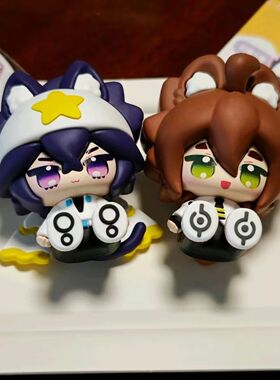 凹凸世界雷狮安迷修Q版桌面摆件PVC凹凸世界手办雷狮安迷修