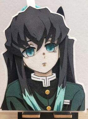 新款热门可爱时透无一郎高颜值手工自制不织布成品绝美挂件装饰品