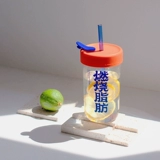 Чаколаб стеклянную соломенную чашку с большими -молочный чайный кофейный кабинет кофейный кабинет большой живот