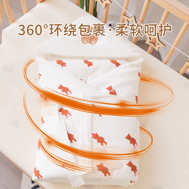 Newborn spring and autumn baby pure cotton thin quilt newborn baby summer supplies swaddle quilt