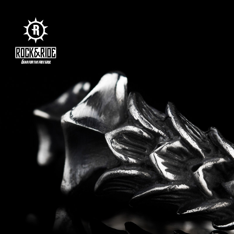 [商场同款]rockride龙骨龙鳞潮对戒 rockride戒指/指环