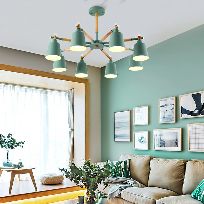 马卡龙北欧客厅吊灯现代简约大气LED创意卧室餐厅儿童房间ins灯具,淘宝优惠券,粉丝福利购,淘宝优惠卷
