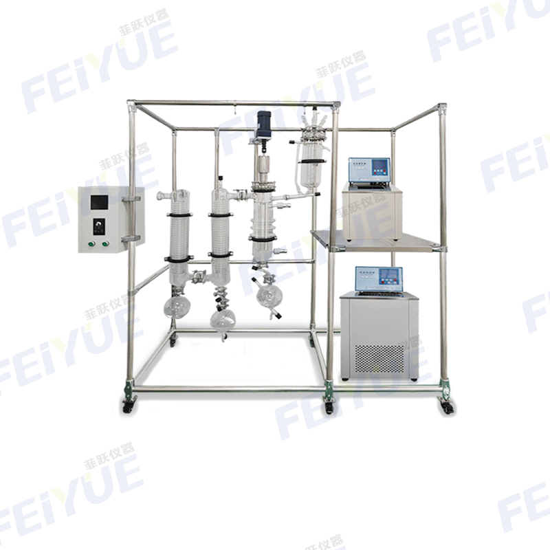 菲跃薄膜蒸发器高硼硅玻璃萃取分离蒸馏仪化学提纯实验室用设备 - 图2