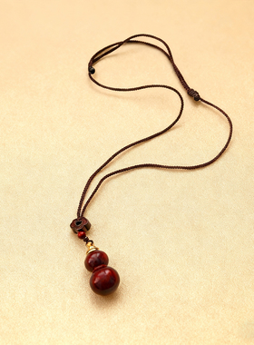 可打开项链空心竹节吊坠精致