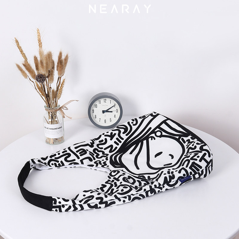 尼睿2022新款原创水桶包小众帆布包 尼睿女士包袋