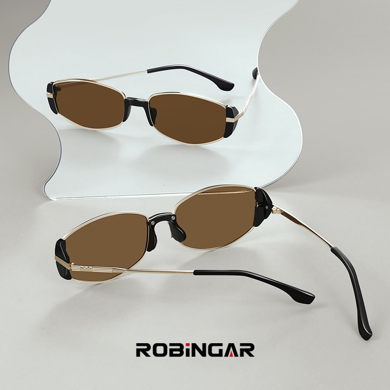 复古茶色墨镜女款2026新款老钱风防紫外线太阳眼镜带度数小棕镜男,淘宝优惠券,粉丝福利购,淘宝优惠卷