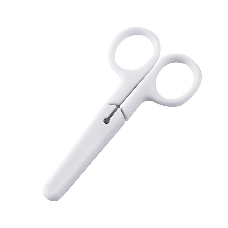 ins无印风奶油色简约剪刀带盖子办公学生儿童安全手工剪刀小剪子,淘宝优惠券,粉丝福利购,淘宝优惠卷