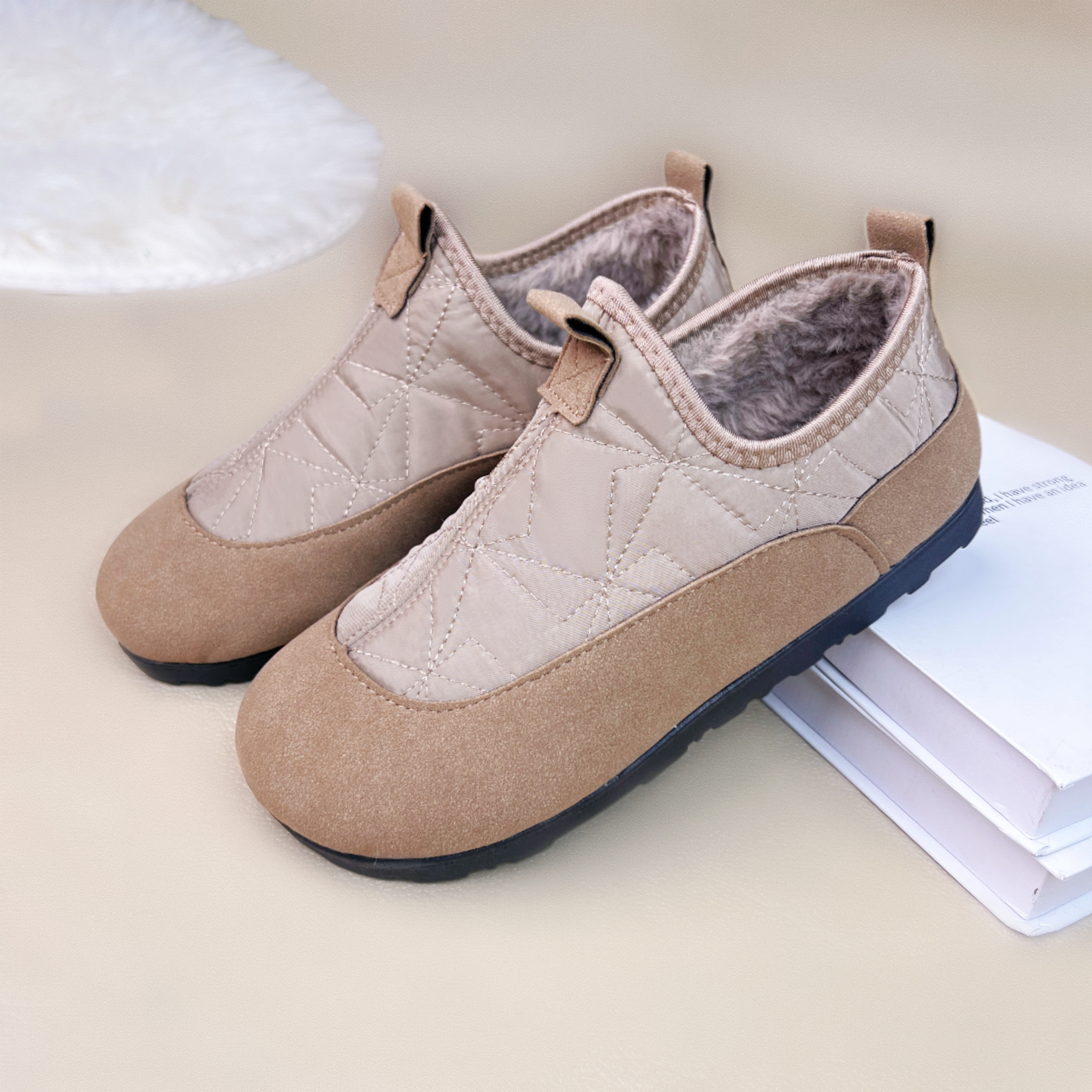 老北京布鞋女棉鞋冬季一脚蹬妈妈鞋子软底时尚雪地靴防滑百搭短靴,淘宝优惠券,粉丝福利购,淘宝优惠卷