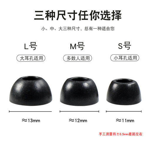 适用小米air2pro记忆棉耳机套WF1000xm3无线蓝牙防滑耳塞Air2Pro海绵C套airdots3慢回弹防掉耳帽TWS降噪配件 - 图1