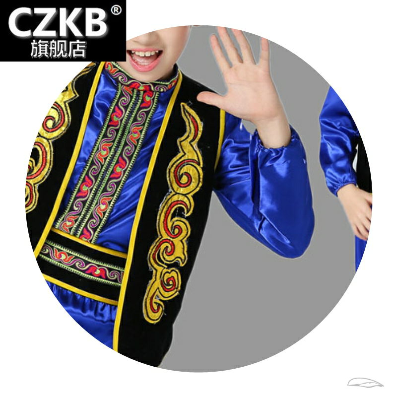 儿童新疆舞蹈少儿印度男童维吾尔族 czkb民族服装/舞台装
