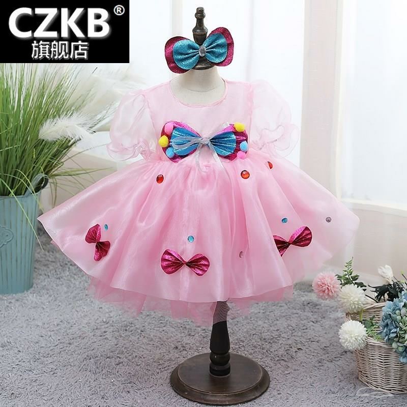 儿童纱裙蓬蓬裙六一幼儿园公主裙 czkb民族服装/舞台装