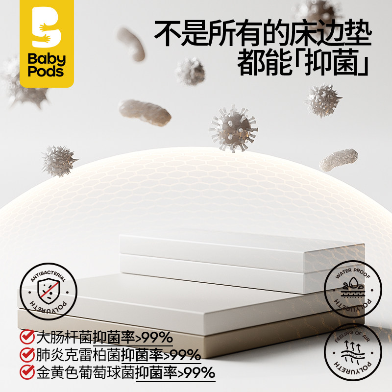 babypods床边防摔地垫加厚儿童折叠爬爬垫婴儿防摔软垫宝宝爬行垫,淘宝优惠券,粉丝福利购,淘宝优惠卷