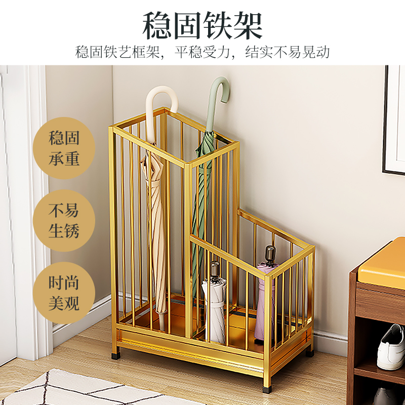 雨伞架收纳架家用门口伞桶公司商店便民放伞神器雨伞沥水存放置架 - 图2