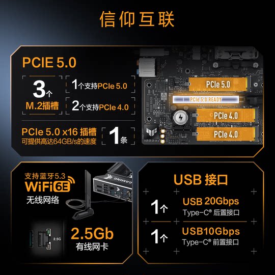 ASUS motherboard TUFB850MWIFIAMD motherboard