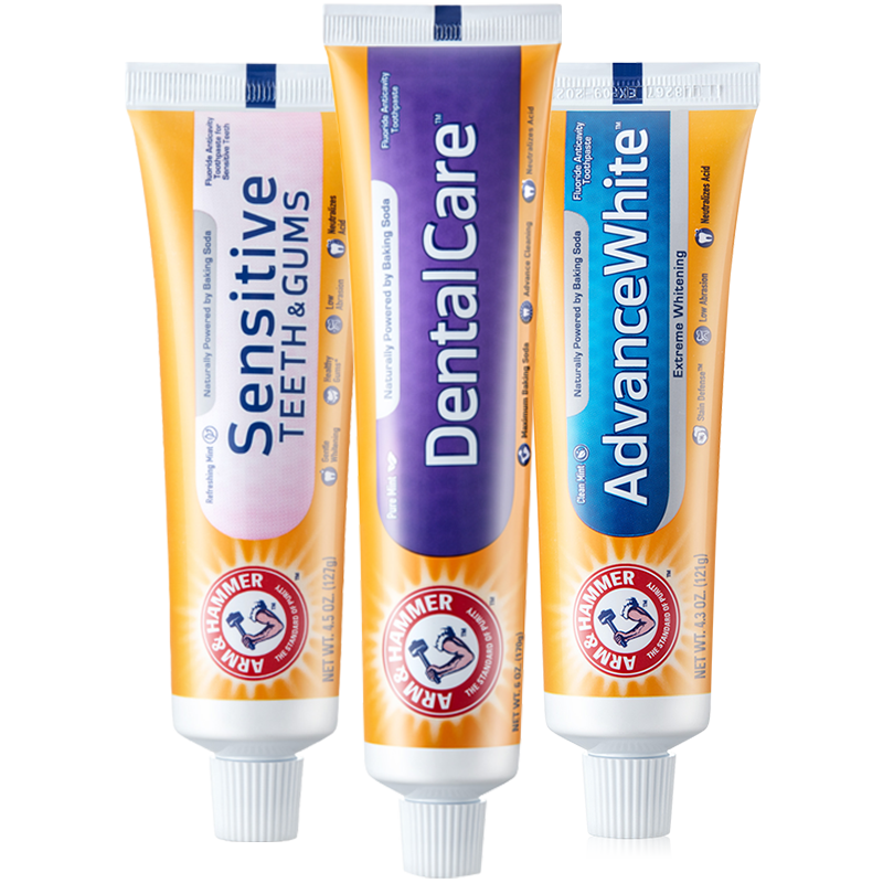 美国艾禾美小苏打美白洁白去渍牙膏 切迟杜威海外牙膏