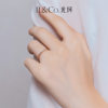 ILCO 18K gold natural tourmaline ring set with diamonds, light luxury, high-end, fashionable and versatile stacking rings for women
