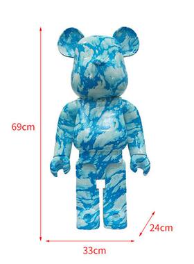 可爱暴力熊公仔玻璃钢摆件客厅电视柜室内装饰网红动物熊落地摆件