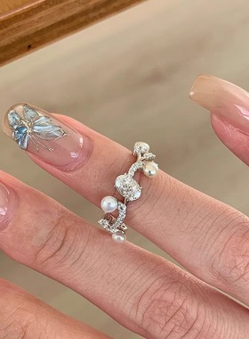 甜美树枝丫百搭戒指女个性