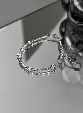 新款碎银子星星手链简约