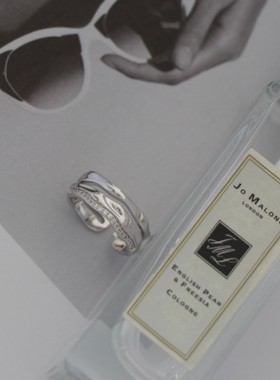 温柔叠叠乐戒指~肌理感戒指女