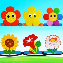 Small Flowers Headwear Props Plant Sunflower Sun Flowers Headgear Mask Children Performance Cartoon Hat Kindergarten