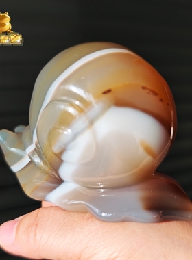 灵蟾晶舍｜安居富贵｜天然玛瑙蜗牛摆件招财聚财赚钱暴富装饰151