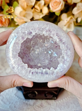 灵蟾晶舍｜更上一层楼｜天然爆晶紫水晶聚宝盆招财招贵助提升493