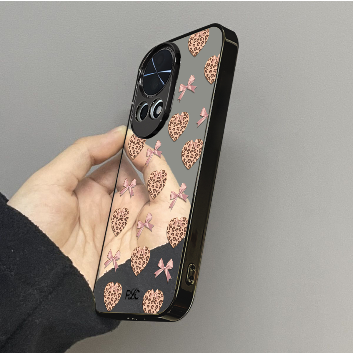 爱心豹纹适用华为nova14手机壳nova12ultra新款11活力版13nova10se镜面12pro防摔9男8女款7se情侣6至尊版5g套 - 图2