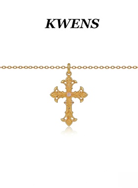 KWENS自由的秘密鸢尾花项链女