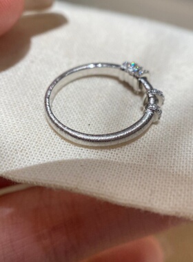 爆闪镶钻时来运转跑环戒指指环女