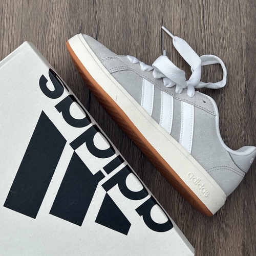 adidas GRAND COURT BASE 00s 阿迪板鞋灰色板鞋低帮 IH6185 - 图1