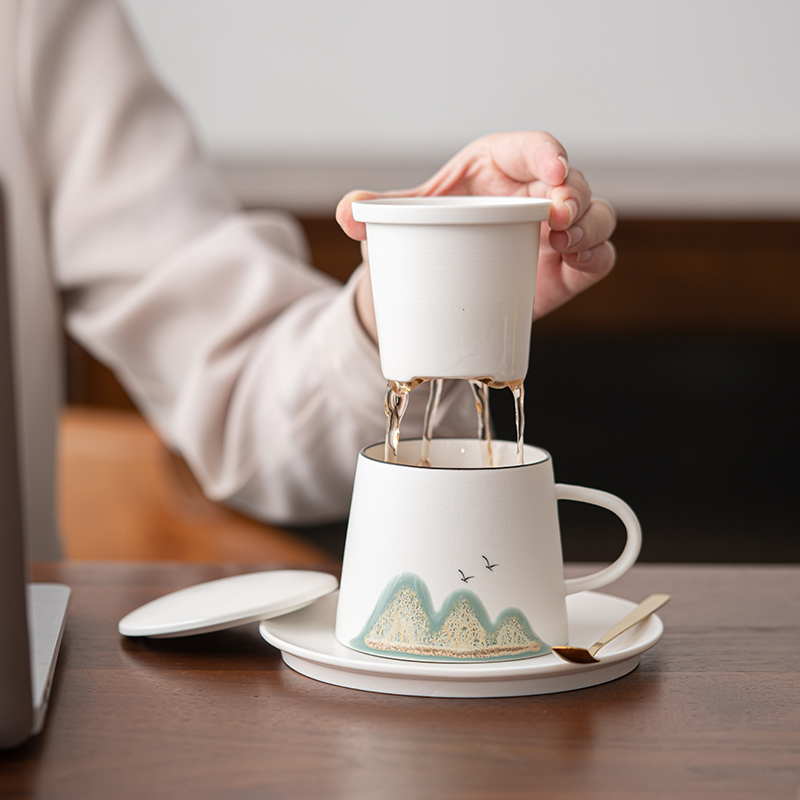 记今朝《国潮文创》陶瓷马克杯套装创意咖啡杯下午茶杯子家用办公