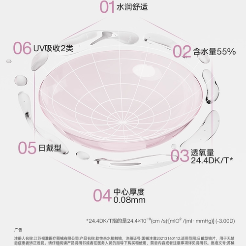 【交个朋友双旦礼遇季】优瞳零感30片近视隐形眼镜日抛zb - 图1